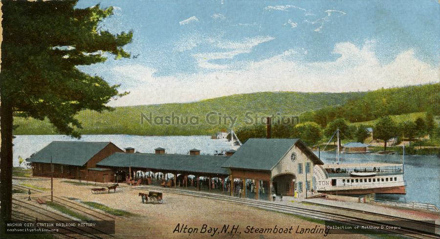 Postcard: Alton Bay, New Hampshire,  Steamboat Landing